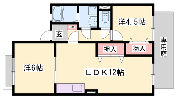 ライフピア・新町の物件間取画像